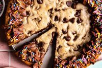 Effortless Homemade Chocolate Chip Cookie Cake