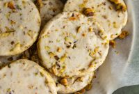 Buttery Pistachio Shortbread Logs