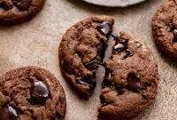 Quick 25-Minute Double Chocolate Chip Cookies