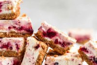 Effortless Cranberry Cheesecake Bars
