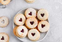 Raspberry Lemon Linzer Cookies