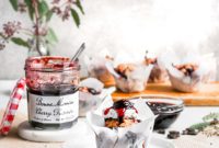 Nutty Butter Dark Cherry Chocolate Muffins