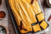 Decadent Chocolate Pumpkin Sheet Cake