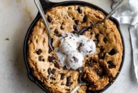 Ultimate Gooey Skillet Chocolate Chip Cookie