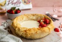 Flaky Phyllo Strawberry Cheesecake