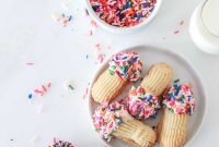 Chocolate-Dipped Butter Sandwich Cookies with Festive Sprinkles