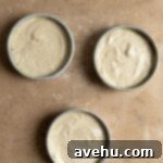 Decadent Triple Caramel Cake 5 Caramel cake batter divided into 3 6" cake pans.