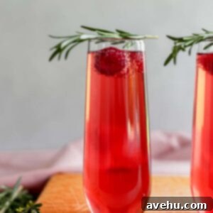 Cheers to Mom with Raspberry Cranberry Momosas 2 Simple 2-ingredient Raspberry Cranberry Momosas for Mother's Day