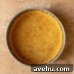 Effortless Graham Cracker Apple Pie 4 Graham cracker crumbs pressed into the bottom and sides of a springform pan.