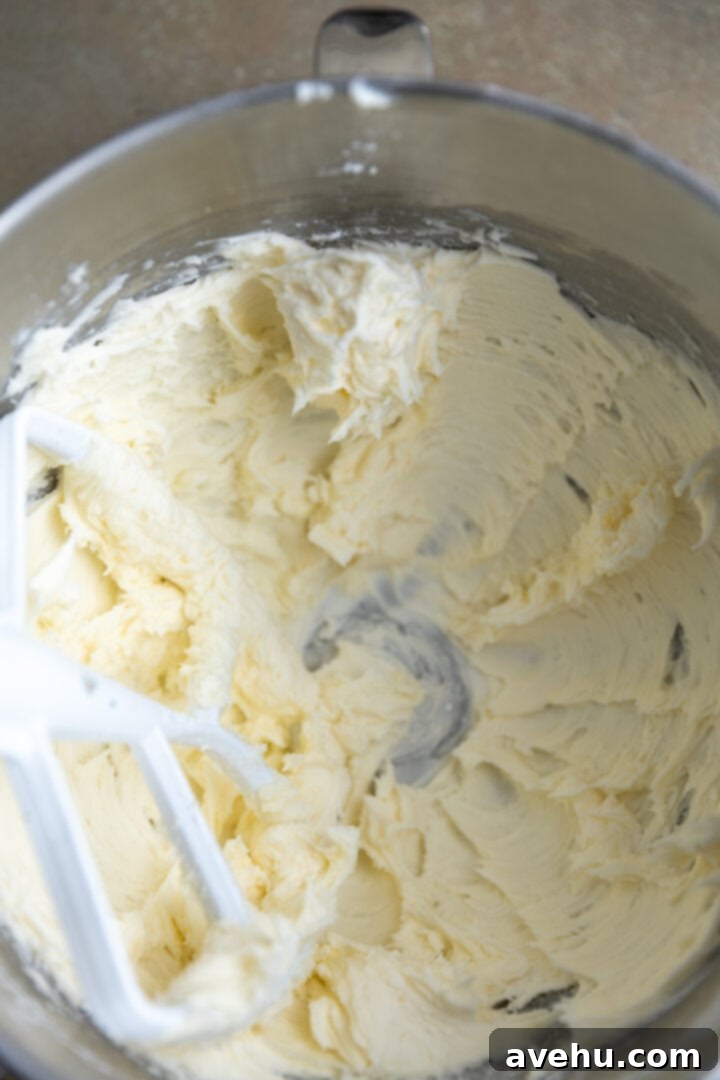 Effortless 5 Minute Pistachio Frosting 5 Butter and powdered sugar creamed together.