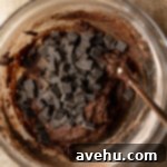 Quick 25-Minute Double Chocolate Chip Cookies 3 Chocolate cookie dough in a bowl.