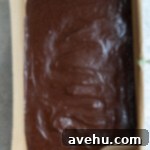 Effortless Chewy Brookie Bliss 4 Brownie batter smoothly spread in a 9x13" pan, forming the base layer.
