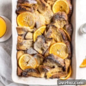 Overnight Golden Challah French Toast Bake 6 Confectioners sugar topped challah French toast casserole