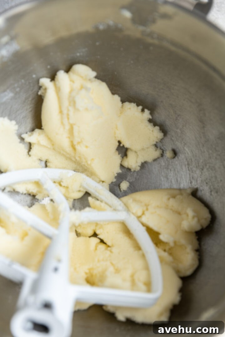 Sunshine Lemon Poppyseed Yogurt Layer Cake 3 Creamed butter and sugar in a mixing bowl, light and airy.