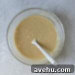 Irresistible Gooey One Bowl Blondie Cookies 8 Blondie batter in a glass bowl.