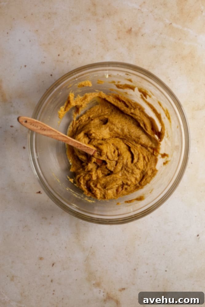 Thin and Crispy Gingersnaps Ready in 25 Minutes 4 Half of gingersnap batter in a glass bowl