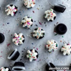 A dozen mini chocolate cupcakes frosted with vanilla frosting and sprinkles on a gray surface