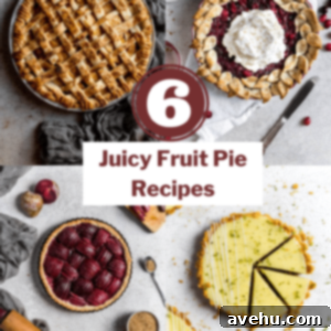 6 Mouthwatering Fruit Pie Recipes 2 A grid of 4 pies in one photo- A caramel apple pie, a cranberry pie, a plum pie, and a key lime pie.