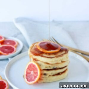 Zesty Blood Orange Cloud Pancakes 2 Blood Orange Pancakes