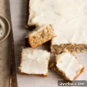 Effortlessly Moist Banana Cake with Oil 2 Three delicious slices of the best moist banana cake, freshly baked and generously frosted.